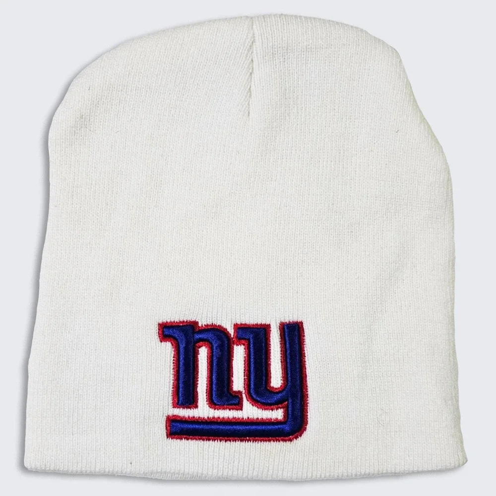 New York Giants Vintage Y2K Super Bowl XLII Beanie Cap Hat